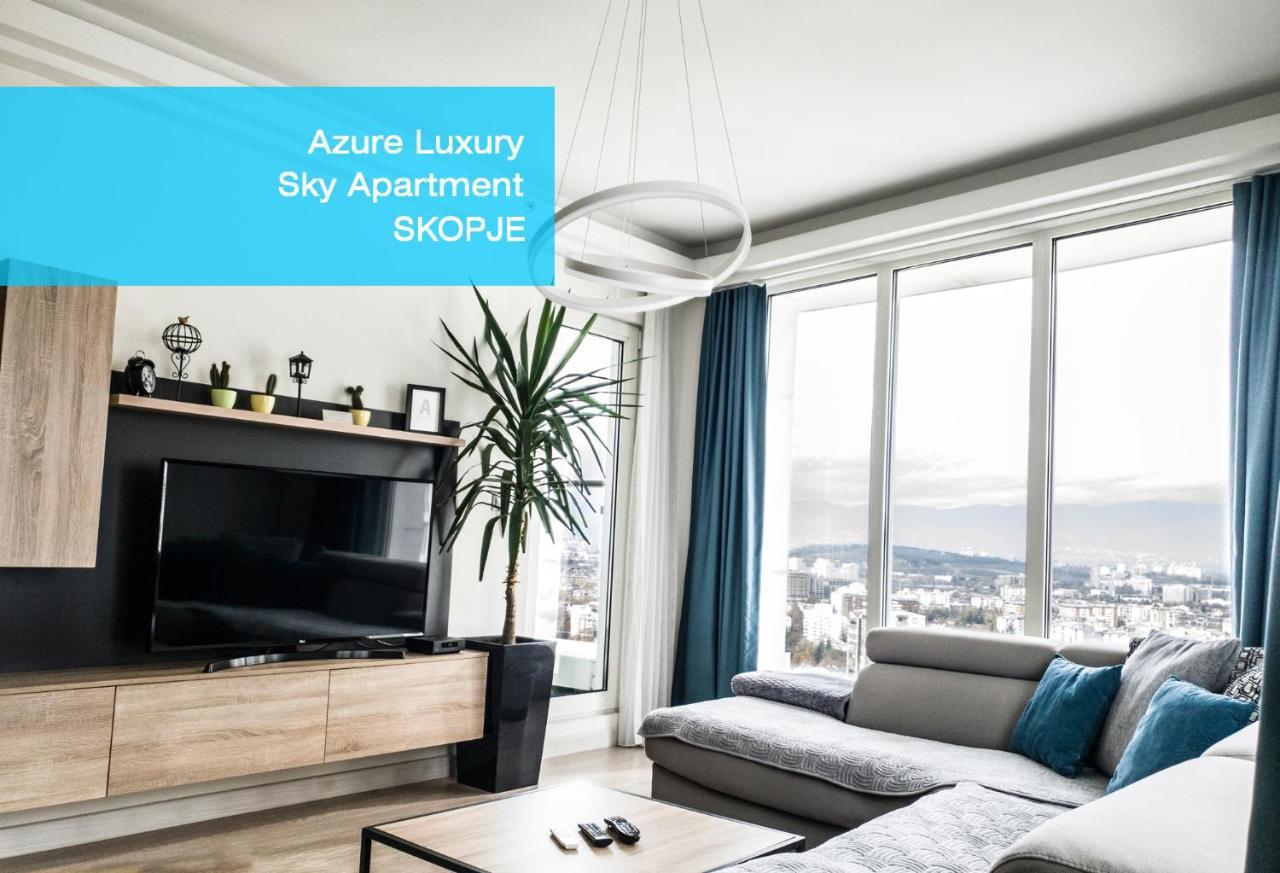 Azure Luxury Sky Apartment 斯科普里 外观 照片